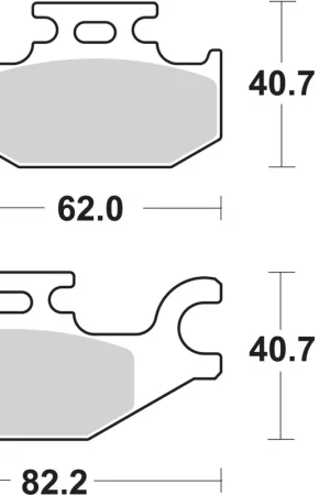 SBS - 196CT BRAKE PADS ORGANIC - Brake Pads - Geschikt voor scooters Tijdelijk Beschikbaar