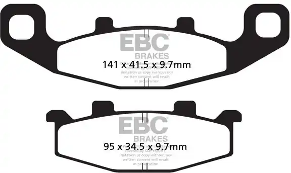 EBC - EPFA129HH - Brake Pads - Extreme Pro HH Goedkoop