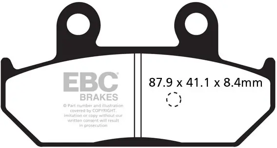 Direct Verzonden EBC - SFAC412 - Brake Pads - Carbon Scooter
