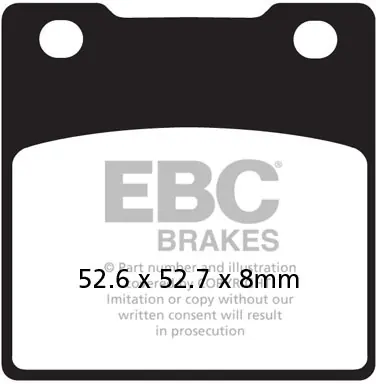 Snelle Levering EBC - FA161V - Brake Pads - Semi Sintered