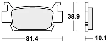 Seizoensaanbieding SBS - 829SI BRAKE PADS SINTER - Brake Pads - OFF ROAD