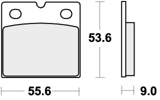 Actieprijs SBS - 506DS-1 - Brake Pads - Sinter Racing