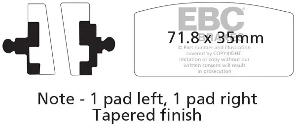 EBC - FA022 - Brake Pads - Organic Groothandel