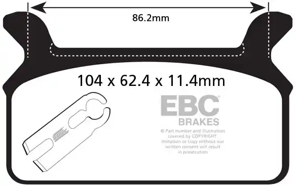 EBC - FA201 - Brake Pads - Organisch type Alleen Vandaag