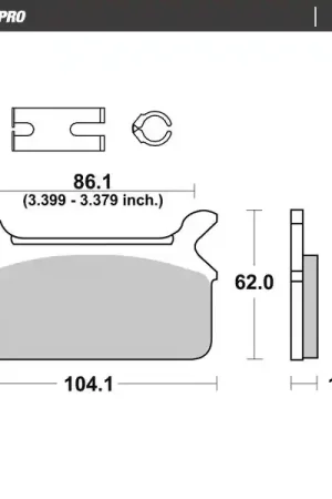 Koop Online MOTO MASTER - 414704 - Brake Pads - Ceramic