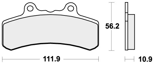 Populair SBS - 658HF - Brake Pads - Organic