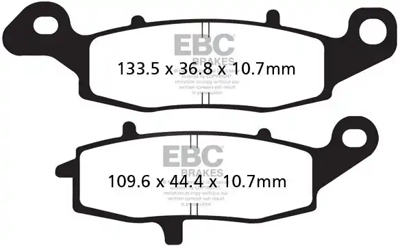 EBC - EPFA231HH - Brake Pads - EXTREME PRO HH Bestseller