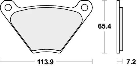 Gecertificeerd SBS - 513H.CT - Brake Pads - Organic