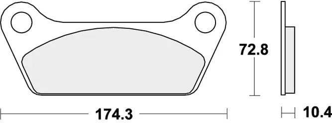 SBS - 553H.CT - Brake Pads - Organic Plaats Bestelling