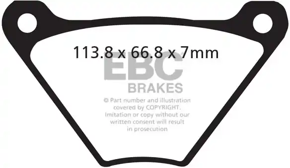 EBC - FA 24/2V - Brake Pads - Semi-sintered Hoge Kwaliteit
