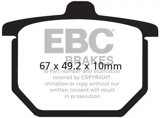 Garantie Inbegrepen EBC - FA 30V - Brake Pads - Semi-sintered