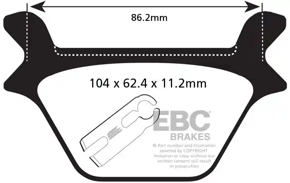 Nu Kopen EBC - FA 200V - Brake Pads - Semi-sintered