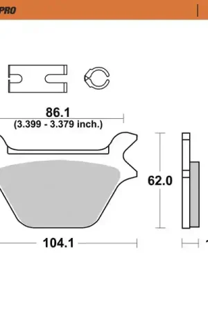 Beperkte Voorraad MOTO MASTER - 414602 - Brake Pads - Sinter Remblokken Achter