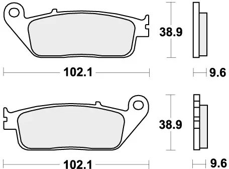 Dagaanbieding SBS - 630LS BRAKE PADS SINTER - Brake Pads - STREET
