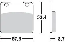 Op = Op BRAKING - 680 SM1 - Brake Pads - Semi Metallic