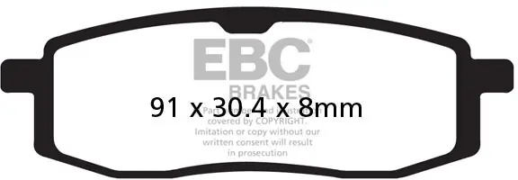 EBC - FA105TT - Brake Pads - Organisch Exclusieve Aanbieding
