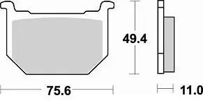 BRAKING - 646 SM1 - Brake Pads - Semi Metallic Professioneel