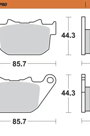 MOTO MASTER - 411802 - Brake Pads - Sinter Direct Verzonden