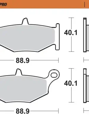 MOTO MASTER - 406602 - Brake Pads - Sinter Street Topkwaliteit