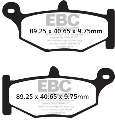 Beste Prijs EBC - FA 419V - Brake Pads - Semi-sintered
