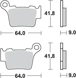Budget BRAKING - 891 SM1 - Brake Pads - Semi-Metallisch