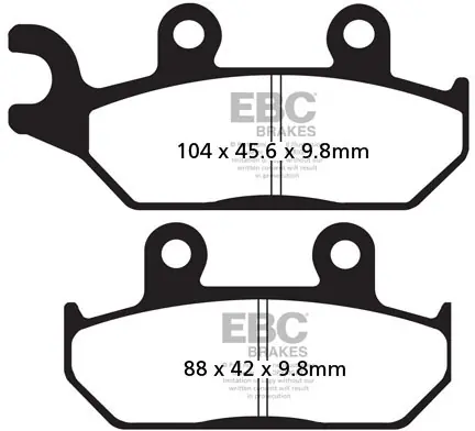Gratis Retour EBC - FA172TT - Brake Pads - Organic