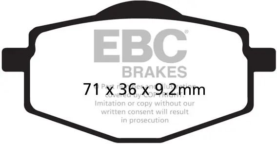 EBC - FA101R SINTERED R BRAKE PADS - Brake Pads - Geschikt voor Yamaha Voordeelprijs