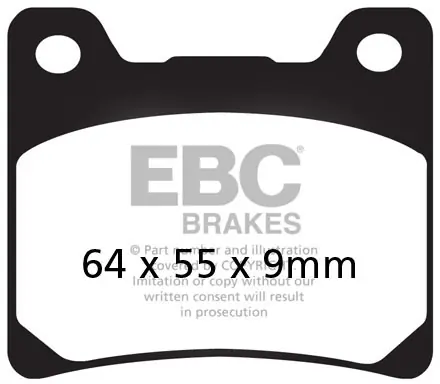 EBC - EPFA88HH EXTREME PRO HH - Brake Pads - Hoge prestaties Snelle Levering