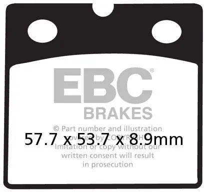 Handgemaakt EBC - FA 171V - Brake Pads - Semi Sintered