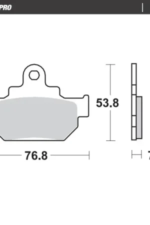 Professioneel MOTO MASTER - 409304 - Brake Pads - Ceramic Street