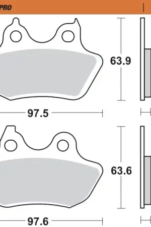 MOTO MASTER - 412002 - Brake Pads - Sintermateriaal Wereldwijde Verzending