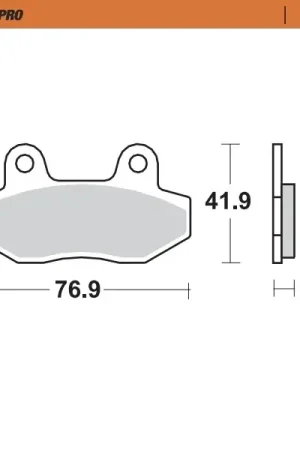 MOTO MASTER - 410301 - Brake Pads - Sinterremblokken voor de straat Lage Kosten