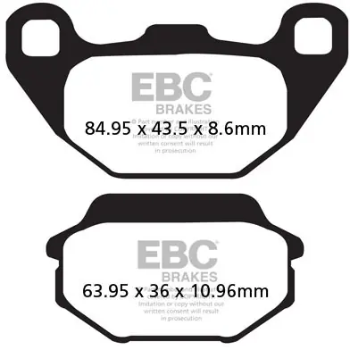 Hete Deal EBC - SFAC305 - Brake Pads - Voor Sym Joyride 125