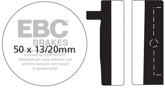 EBC - FA012 - Brake Pads - Organisch Finale Uitverkoop