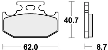 SBS - 632SI BRAKE PADS SINTER - Brake Pads - OFF ROAD Shop Nu