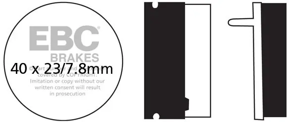 EBC - FA155R - Brake Pads - Sintered R Weekendaanbieding