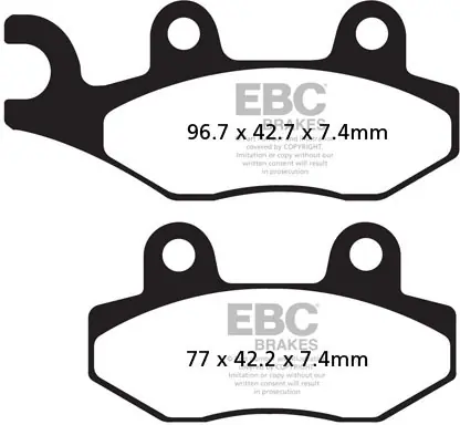 EBC - SXR135HH - Brake Pads - Sintered Disc Pad Set Rechtstreeks Van De Fabrikant