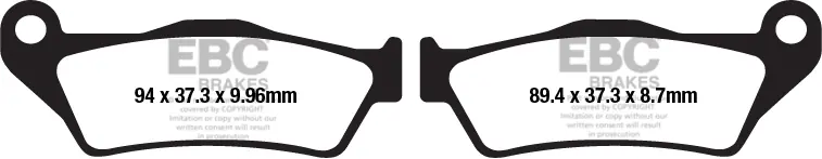 Luxe EBC - FA671 - Brake Pads - Organisch