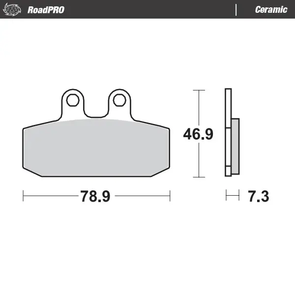 MOTO MASTER - 411704 - Brake Pads - Ceramic - Street Gecertificeerd