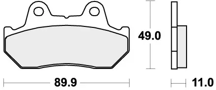 SBS - 542RQ BRAKE PADS ORGANIC RACING - Brake Pads - ROAD RACING In De Mode