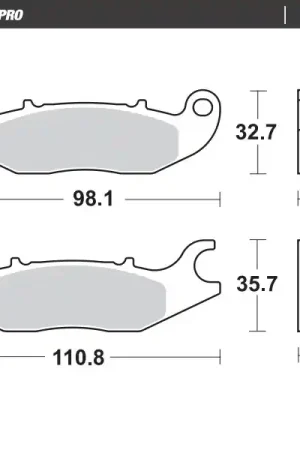 MOTO MASTER - 409704 - Brake Pads - Ceramisch - Geschikt voor Honda Express Levering