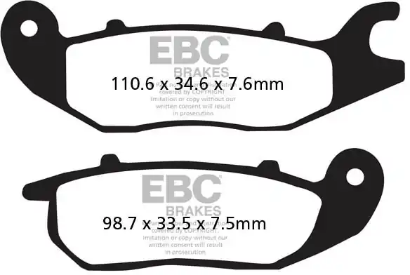 Lage Kosten EBC - FA375V - Brake Pads - Semi Sintered