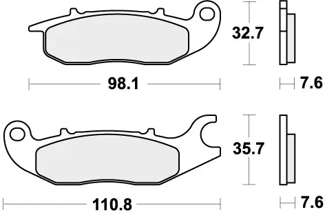 Meest Verkocht SBS - 797RSI BRAKE PADS SINTER RACING - Brake Pads - Off Road Racing