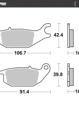 Direct Verzonden MOTO MASTER - 414204 - Brake Pads - Keramisch voor straatgebruik