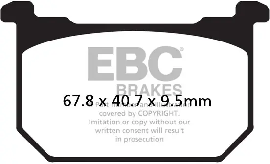 EBC - FA068HH - Brake Pads - Sintered Sportbike Populair
