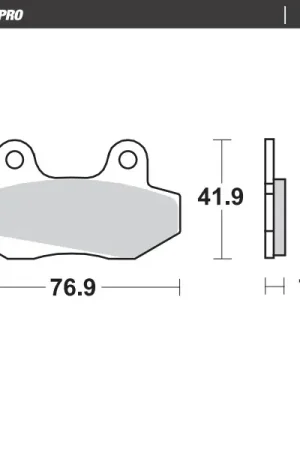 MOTO MASTER - 411604 - Brake Pads - Ceramic Street Luxe