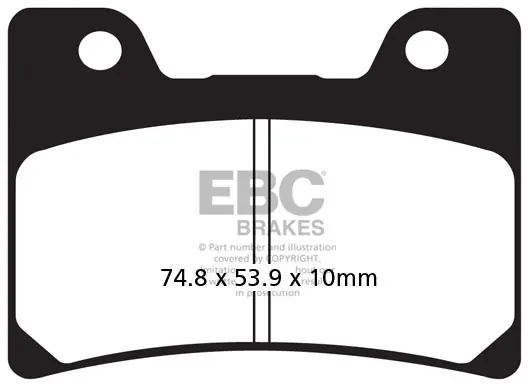 EBC - FA160HH - Brake Pads - Sintered Sportbike Garantie Inbegrepen