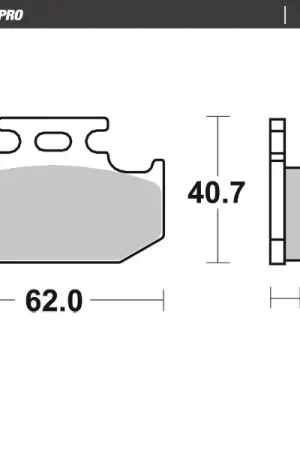 MOTO MASTER - 413804 - Brake Pads - Ceramics - Street Betaalbaar