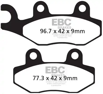 Gratis Retour EBC - SFAC228 - Brake Pads - Carbon Scooter Remblokken