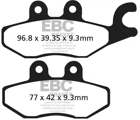 Nieuwe Collectie EBC - SFAC418 - Brake Pads - Carbon